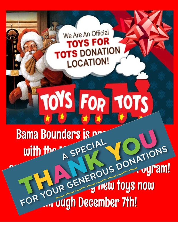 Toys For Tots Toy Drive Bama Bounders